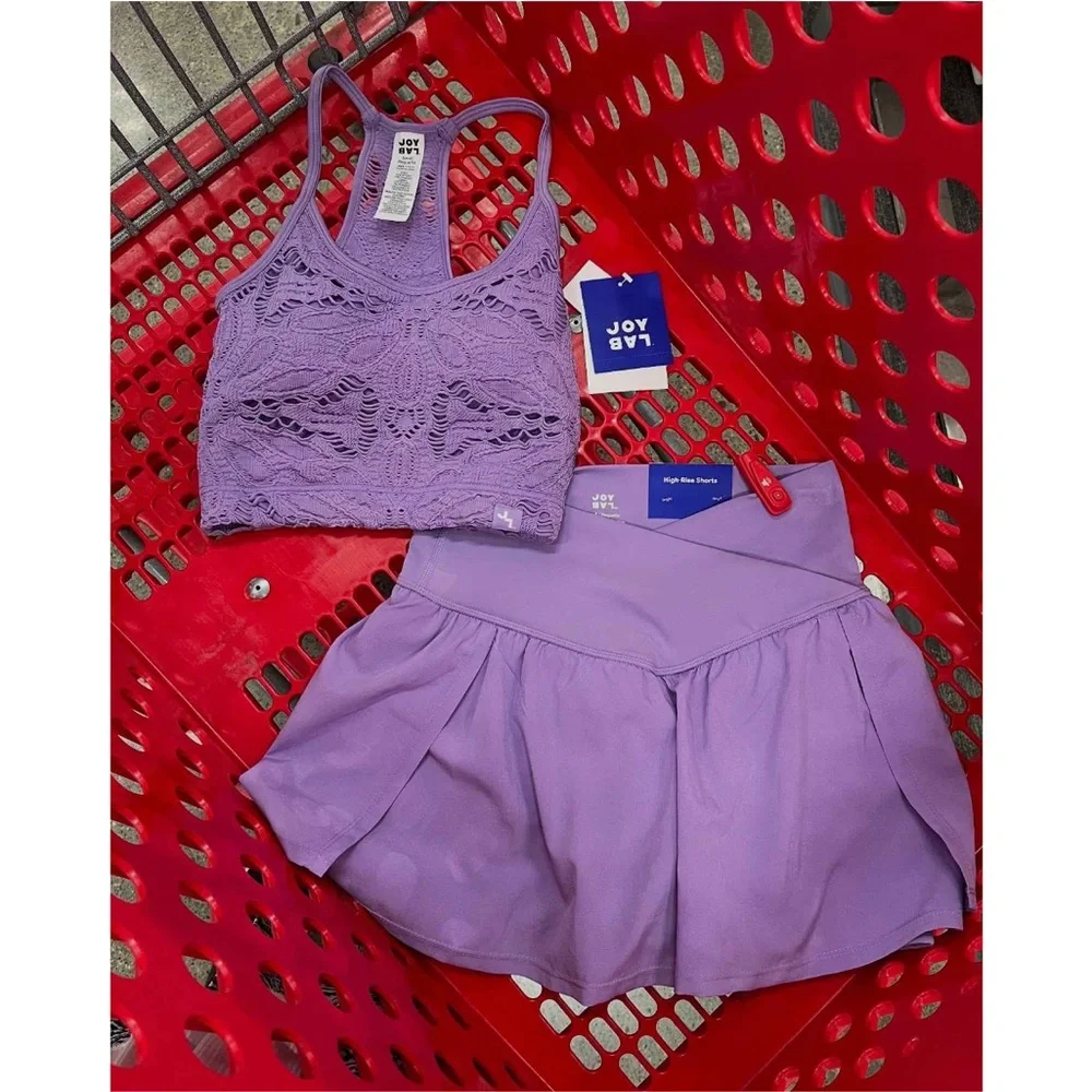 Women's Lace Support Tank Top - JoyLab™ Purple new 🆕 - Picture 5 of 8